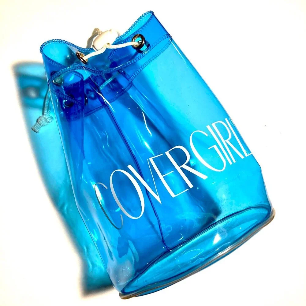 CoverGirl Plastic Duffle Bag with rope closure